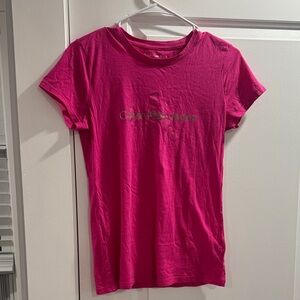 Calvin Klein Jeans Fuchsia Short Sleeve Tee